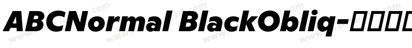 ABCNormal BlackObliq字体转换